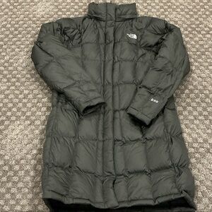 The North Face Dark Gray Long Puffer Jacket